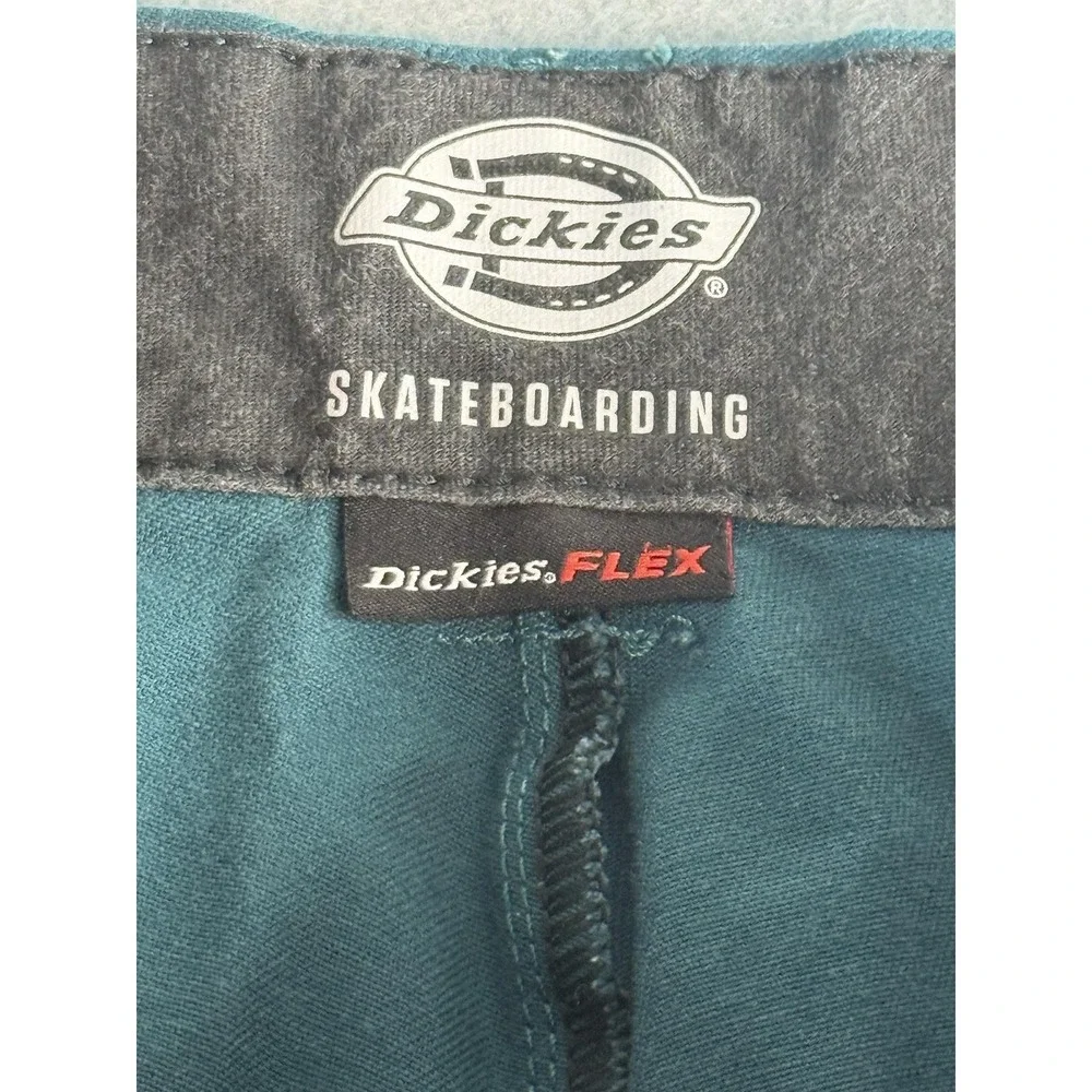 Dickies Flex Skateboarding Pants Mens 36x32 Green Relaxed Fit Chino Casual